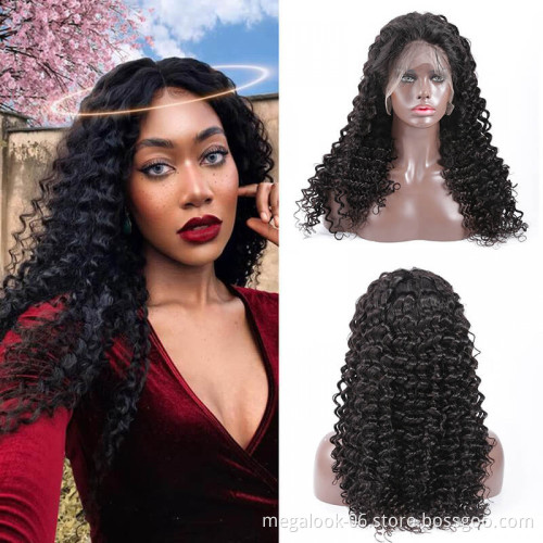 100% Raw 10A Grade Brazilian Virgin Human Hair 360 Degree Deep Wave Swiss Lace Front Wig
